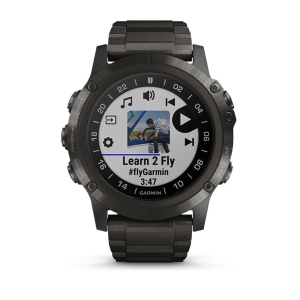 D2 DELTA PX SAPHIR Schwarz DLC Titan-Luenette mit QUICKFIT-DLC-Titan-Armband 26mm Schwarz + Silikon-Armband Schwarz
