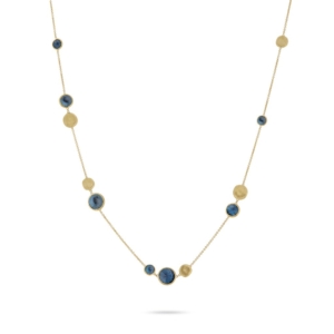 Marco Bicego Gold Collier Jaipur London Blue Topas CB1485-TBL01
