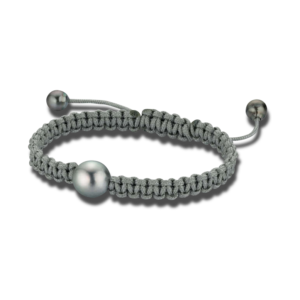 Gellner Armschmuck Divers. Gellner Basic PS Armband aus Nylon mit 3 Tahiti-Perlen Größe 17 cm.