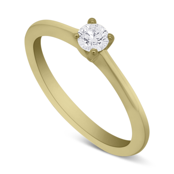 Juwelier Winkler Gelbgold 585 Solitaire Verlobungsring 4-Krappen Brillant-juwelierwinkler.com-landeck-tirol-österreich