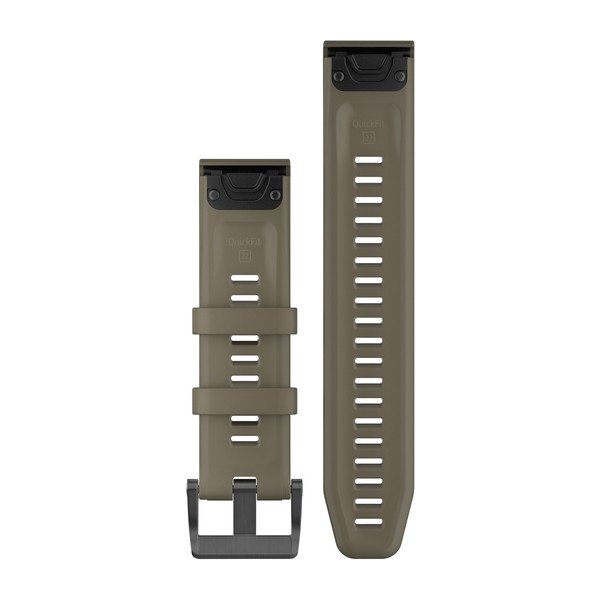 Garmin Garmin fenix 5Plus Quickfit-Armbänder 22 mm 010-12740-05 Silikon Hellbraun mit Teilen in Schwarz für einen Handgelenkumfang von 125-208 mm