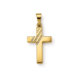 Kreuz Anhänger Gelbgold 585er teilmatt Symbolstark un exklusiv sind die schönen Goldanhänger aus Gelbgold. Der Anhänger besteht aus 14 karätigem Gelbgold. Juwelier Winkler setzt auf höchste Qualitätsstandards und Nachhaltigkeit bei der Beschaffung und dem Abbau von Gold. Entdecken Sie jetzt tolle Kreuzanhänger für Kinder zur Taufe und Firmung online bei test.juwelier-winkler.com und vor Ort in Landeck, Imst Tirol.